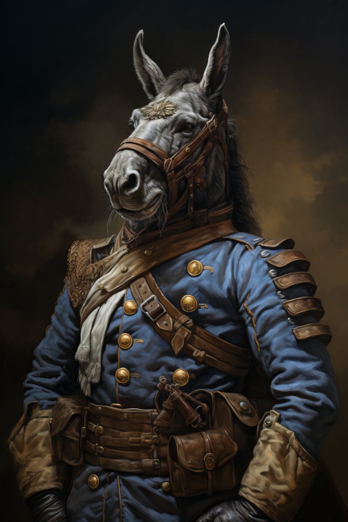 Donkey In Costume 4 Poster och Canvastavla