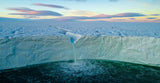 The ice waterfall Poster och Canvastavla