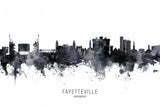 Fayetteville Arkansas Skyline Poster och Canvastavla