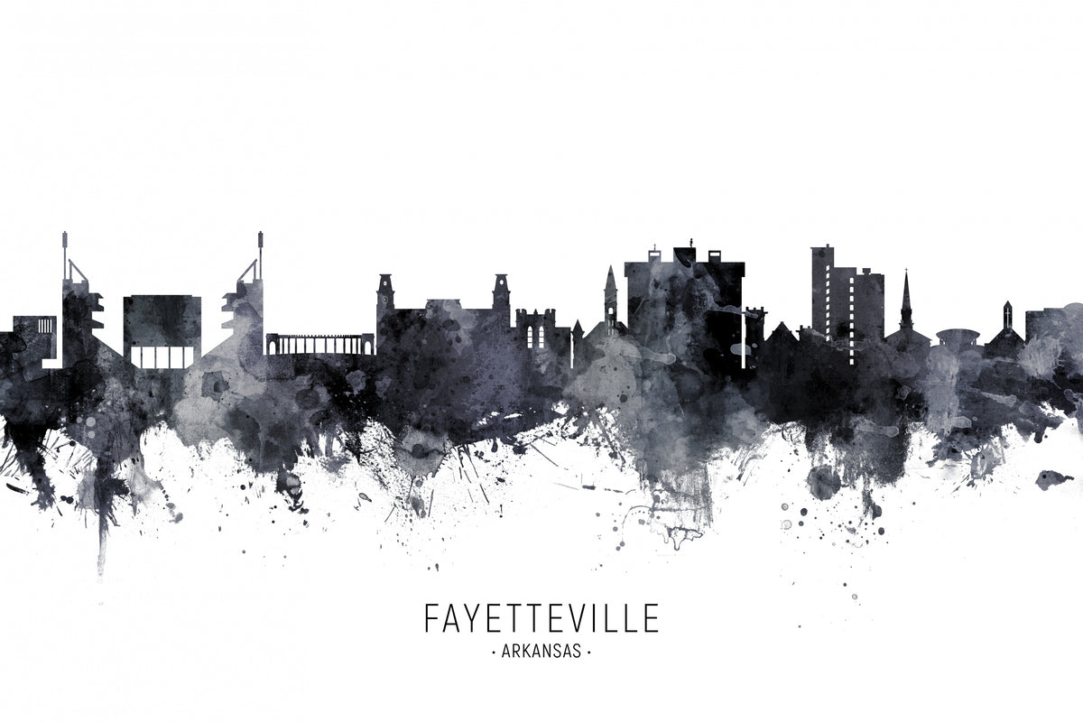 Fayetteville Arkansas Skyline Poster och Canvastavla