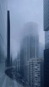 City in Fog Poster och Canvastavla