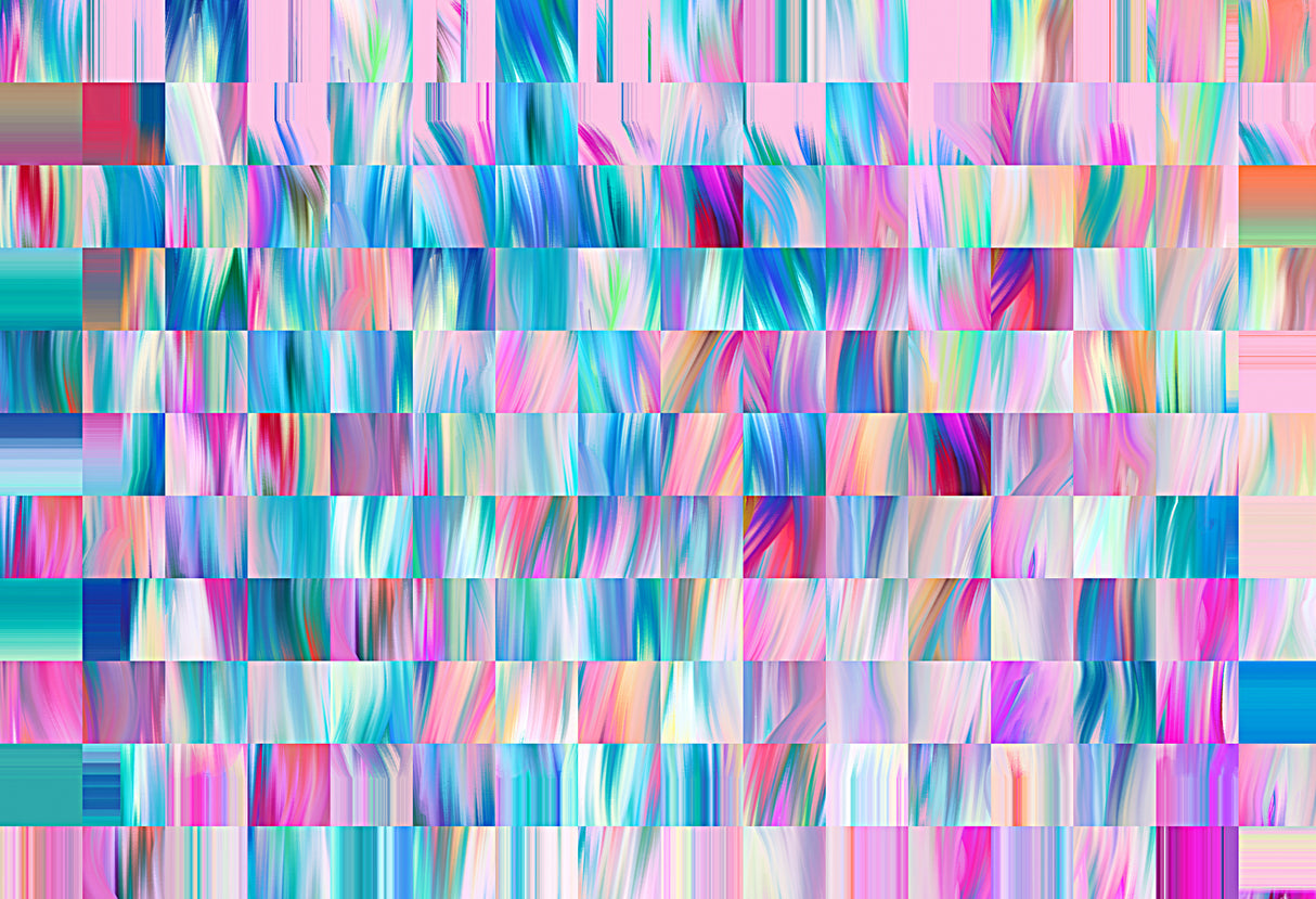 Colorful Modern Squares Poster och Canvastavla