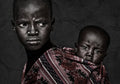 Larim tribe siblings-South Sudan Poster och Canvastavla