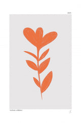 Orande Abstract Plant Poster och Canvastavla
