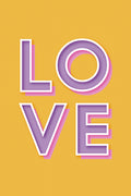Orange Love Poster och Canvastavla