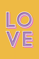 Orange Love Poster och Canvastavla