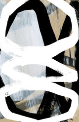 Bold Black On White No3 Poster och Canvastavla