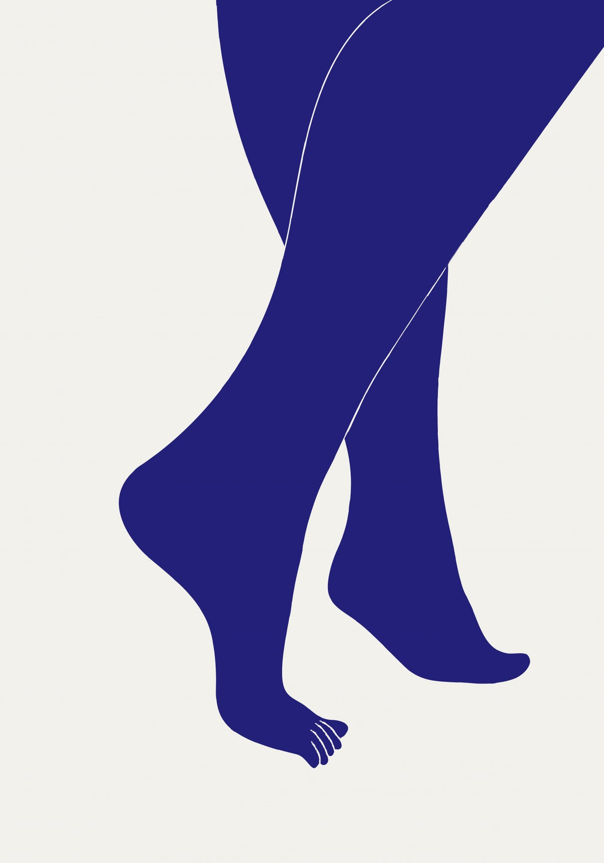 Tip Toe Blue Poster och Canvastavla