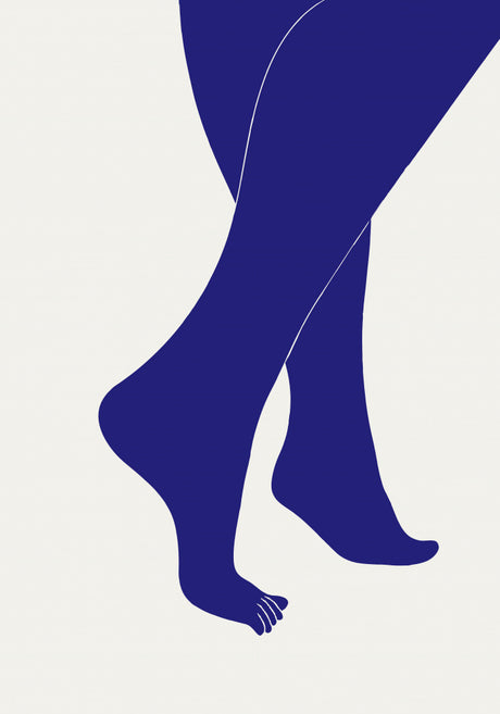 Tip Toe Blue Kitchen poster eller kökstavla
