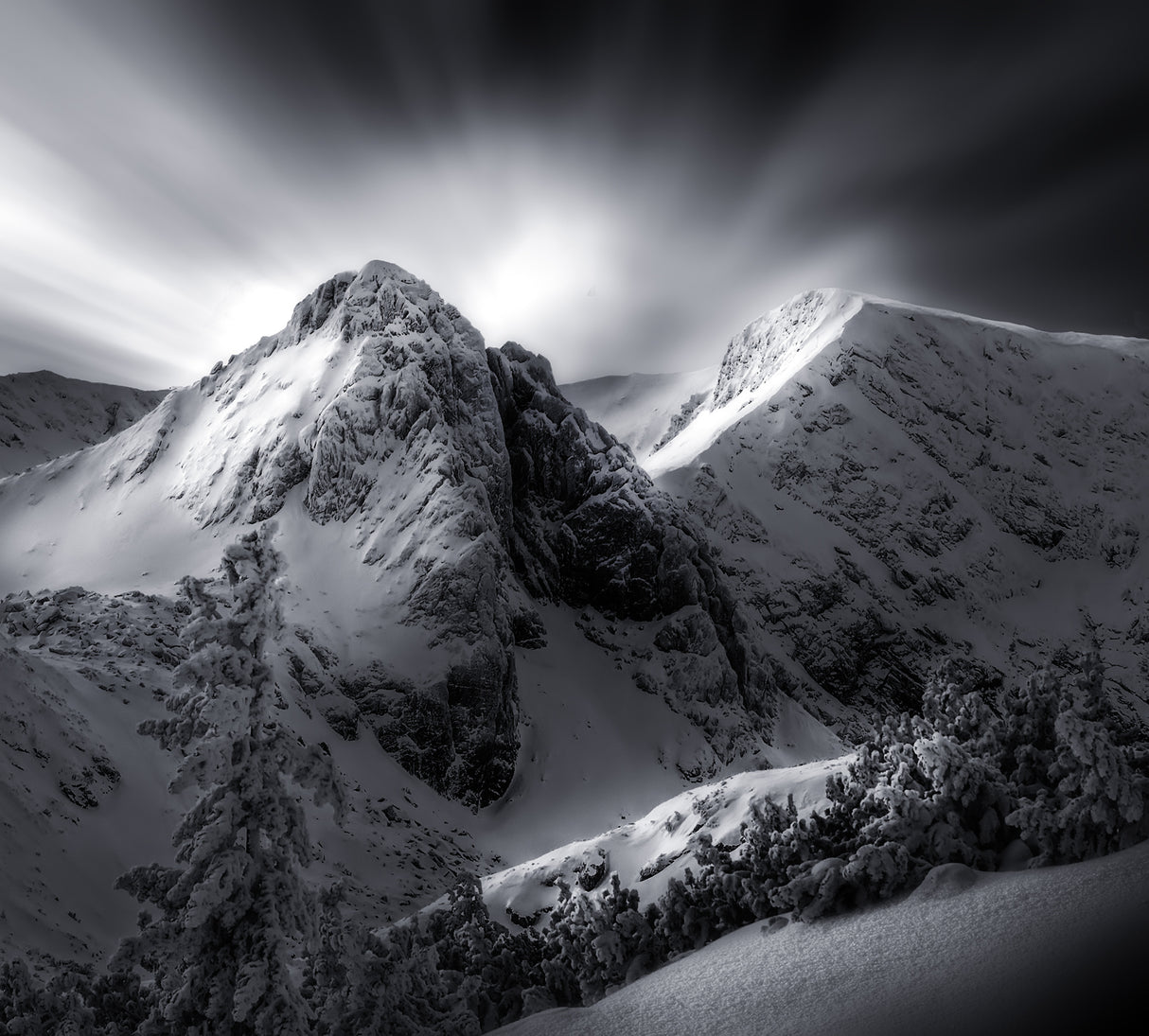Winter in Rila Mountain Poster och Canvastavla