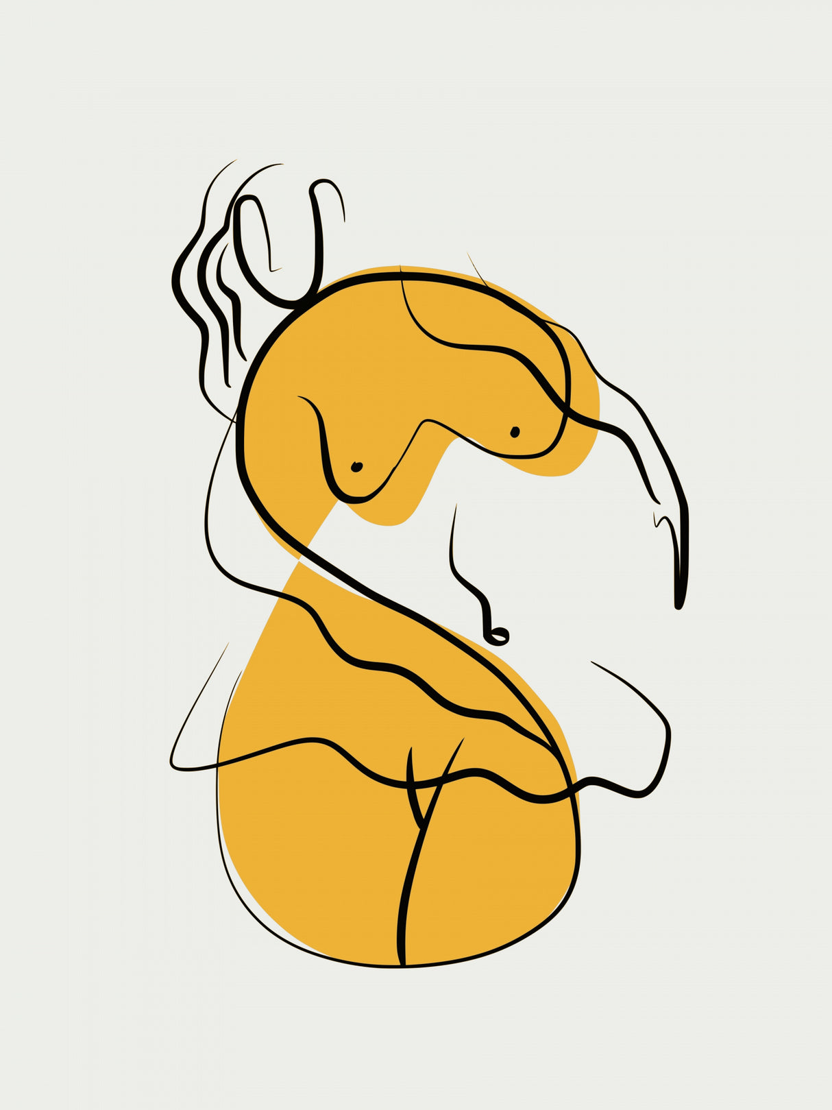 Minimalist Ballet Dancer Poster och Canvastavla