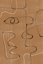 Abstract Face No3. Poster och Canvastavla