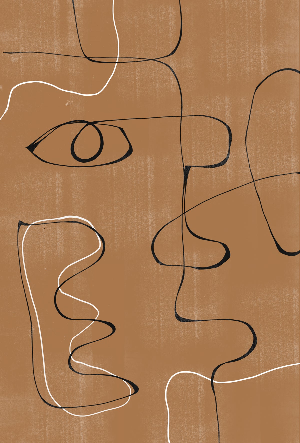 Abstract Face No3. Poster och Canvastavla