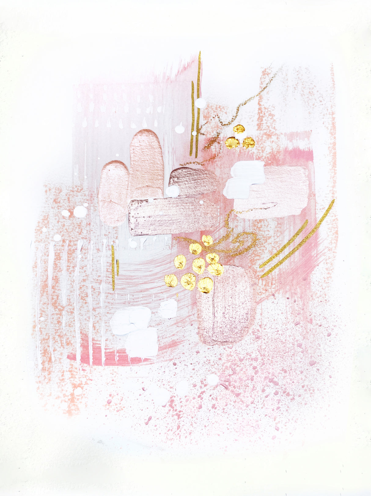 Rose and Gold Light 1 Poster och Canvastavla