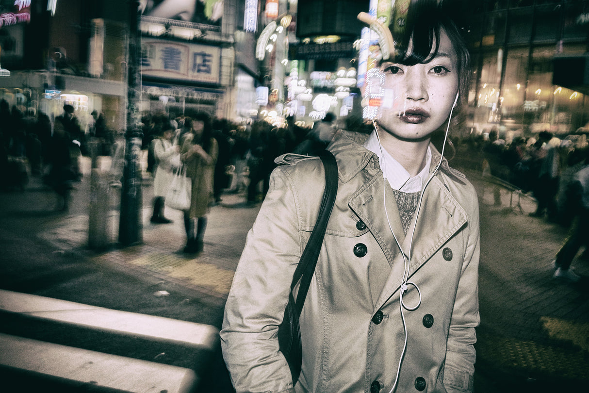 Shibuya Street - TOKYO 2017 Poster och Canvastavla