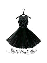 Little black dress in hanger Poster och Canvastavla