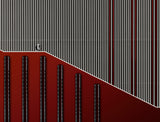 grand red staircase Poster och Canvastavla