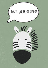 Zebra nursery print Poster och Canvastavla
