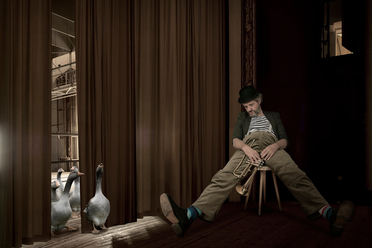 the tired musician Poster och Canvastavla