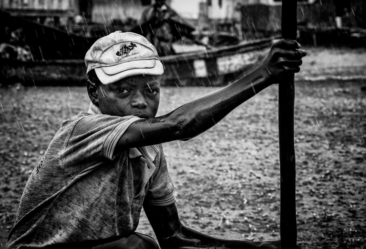 Boy in Ganvié - Benin Poster och Canvastavla