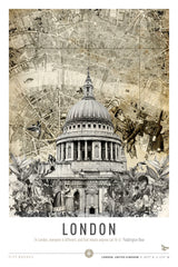 London St Pauls (City Breaks) Poster och Canvastavla