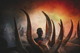 Mundari tribe Poster och Canvastavla