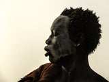 sunset at a mundari camp, South Sudan Poster och Canvastavla
