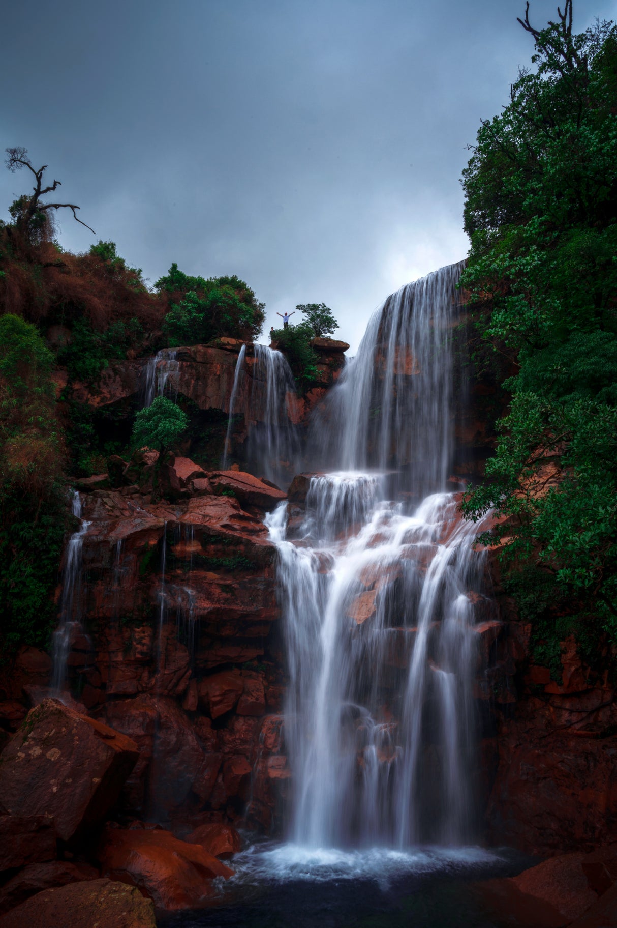 Prut falls, Meghalaya, India Poster och Canvastavla