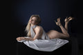 In Silk Robe Poster och Canvastavla