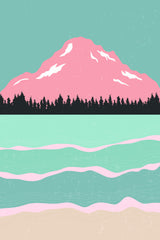 Minimal Mountains #1 Poster och Canvastavla
