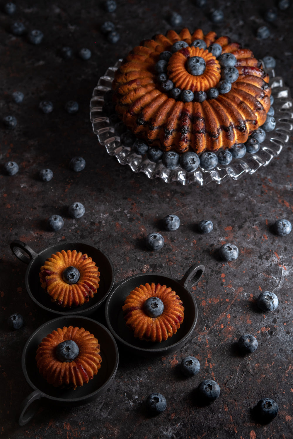 Blueberry bundt cake Poster och Canvastavla