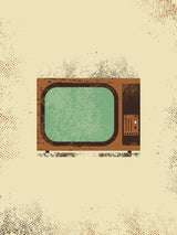 Vintage Tv Poster och Canvastavla