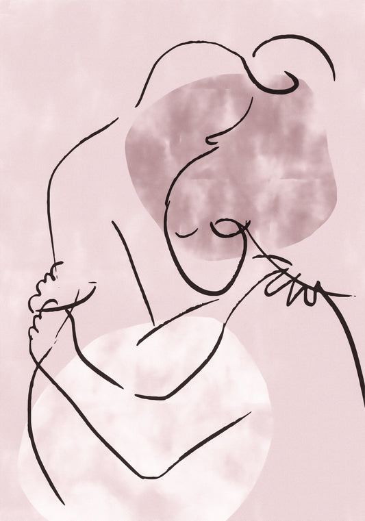 Lovers Hug Poster och Canvastavla