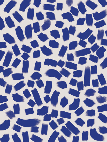 Blue Strokes Pattern Kitchen poster eller kökstavla