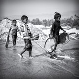 Child labor in the stone quarry III Poster och Canvastavla