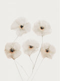 Beige Delicate Flowers Poster och Canvastavla