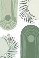 Green Boho 3 Poster och Canvastavla