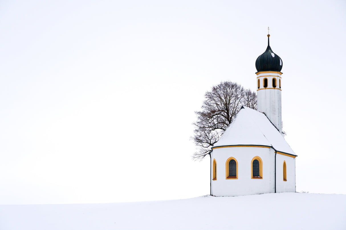 winter chapel Poster och Canvastavla