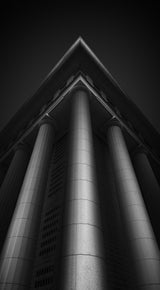 Roman column B&amp;W Poster och Canvastavla