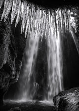 Ice and Waterfall Poster och Canvastavla