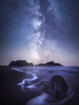 Oregon Coast at Night Poster och Canvastavla