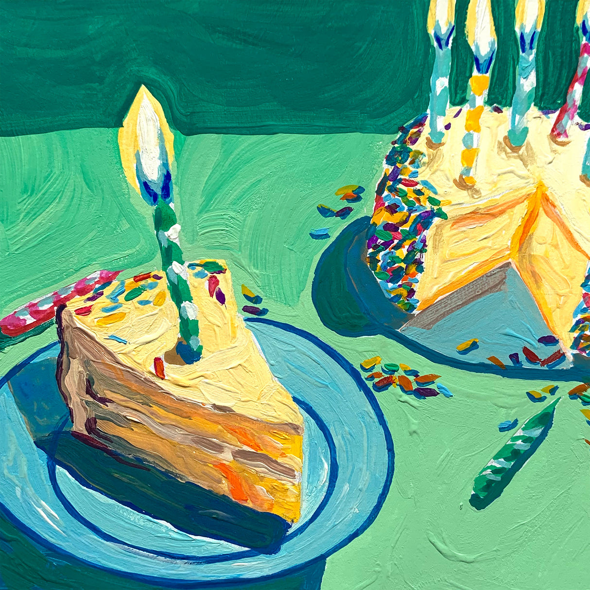 Birthday Cake Poster och Canvastavla