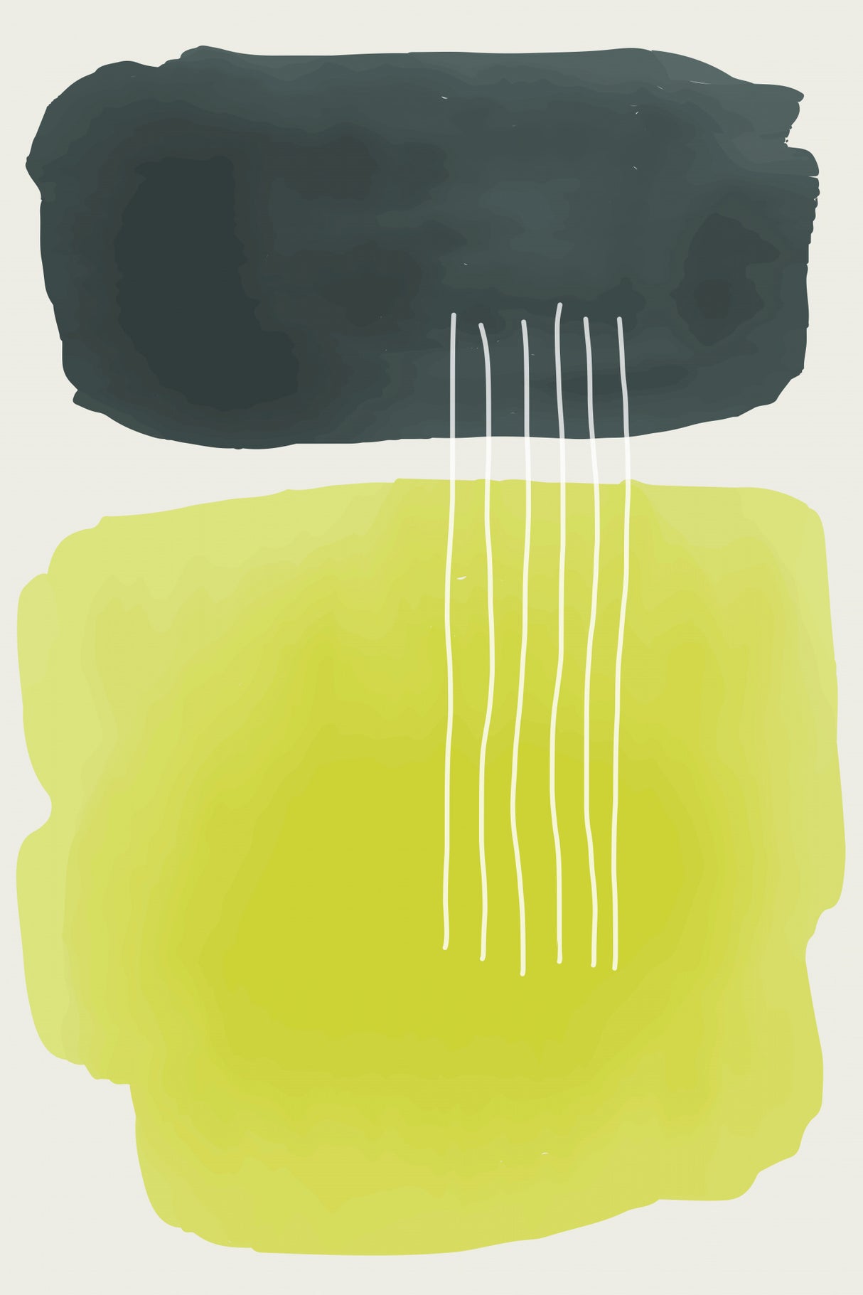 Watercolor Shapes Series #2 Poster och Canvastavla