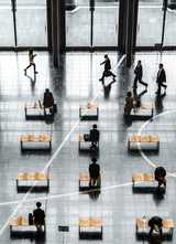 Walking people and Sitting people Poster och Canvastavla