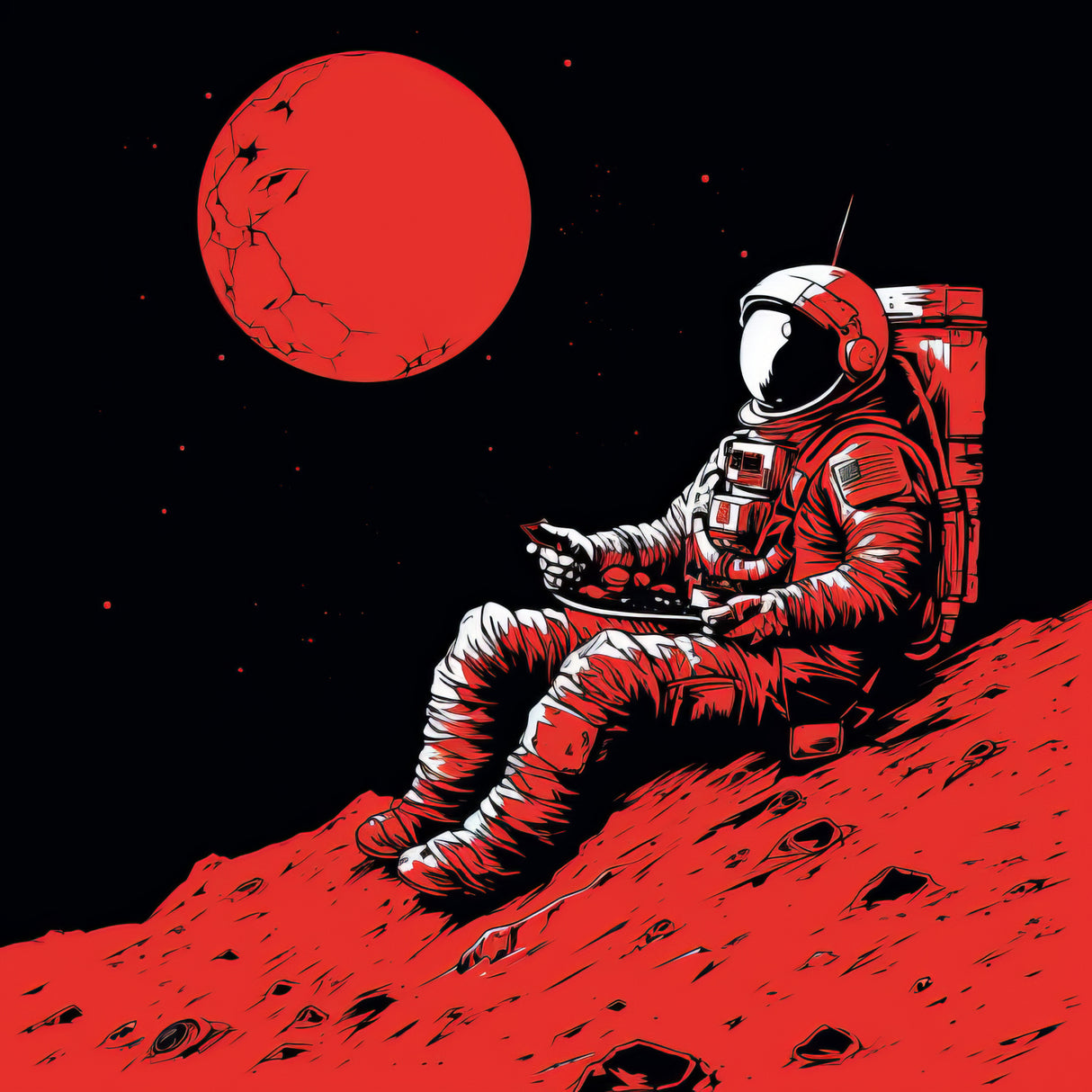 Moon 2 Poster och Canvastavla