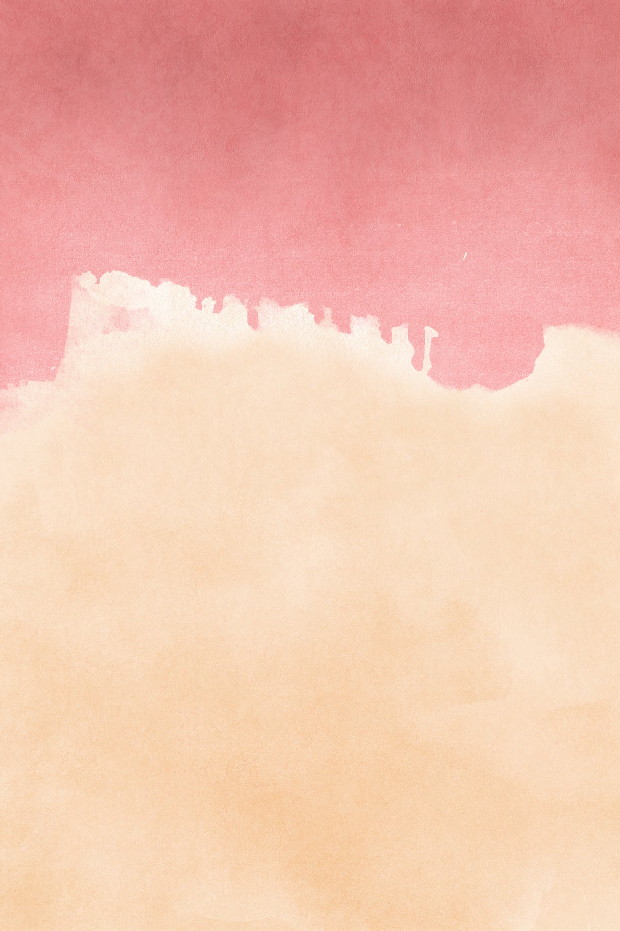 Minimal Landscape Pink and Yellow 01 Poster och Canvastavla