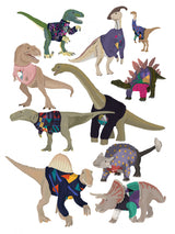 Dinosaurs In 80s Jumpers Poster och Canvastavla