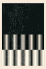 Black and White Minimal Series #3 Poster och Canvastavla