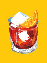 Negroni Sunshine Yellow Poster och Canvastavla