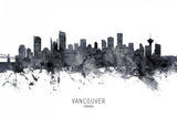 Vancouver Canada Skyline Poster och Canvastavla
